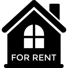 
A house with for rent text
