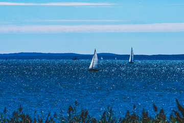 Sailboats Elizabeth Islands Padanaram Harbor Dartmouth Massachusetts