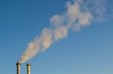 smoke from a chimney