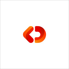 Data with Letter C Logo