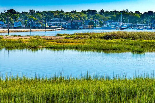 Sailboats Yachts Padanaram Harbor Dartmouth Massachusetts