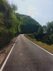 winding road in the mountains