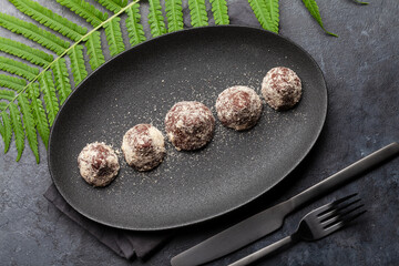 Homemade healthy vegetarian sweets