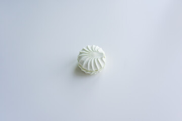 selective focus at the light green marshmallow