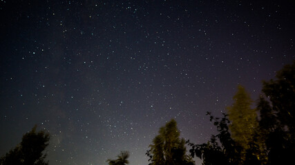 starry sky, milky way from Saint Petersburg
