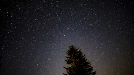 starry sky, milky way from Saint Petersburg