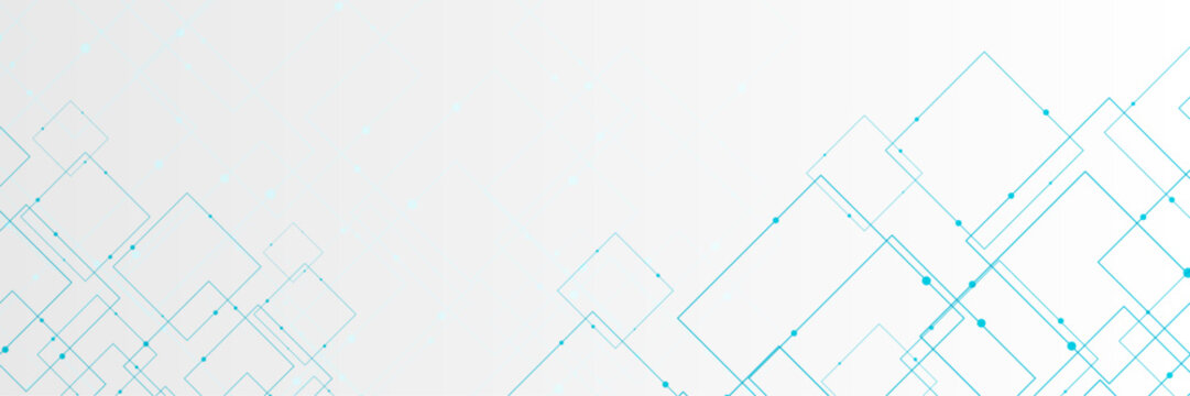 Vector banner design, illustration technology with line pattern over dark blue background. Modern hi tech digital technology concept. Abstract internet communication, future science techno design