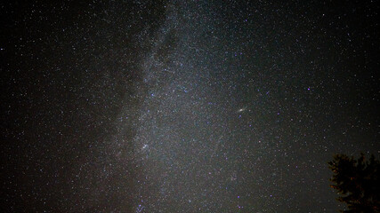 starry sky, milky way from Saint Petersburg