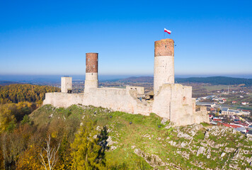 Fototapeta na wymiar Ruins of the royal castle in Chęciny, Poland