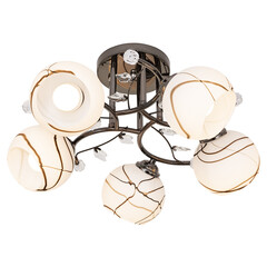 Chandelier in vintage style isolated on white background