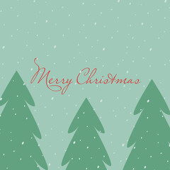 Christmas Tree New Year Background - Stock Vectro Illustration