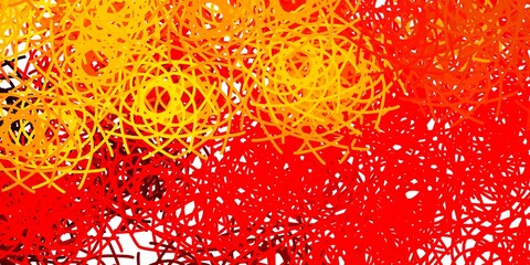 Light Red, Yellow vector pattern with abstract shapes.