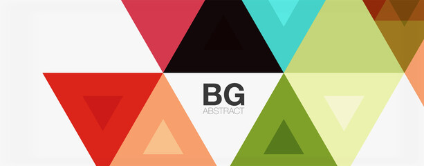 Mosaic triangle pattern abstract background for cover, banner, flyer and poster and other template
