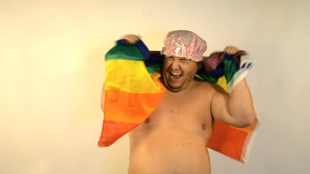 Funny fat guy. Gay is right.