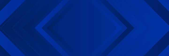 Obraz premium Modern tech blue abstract banner background with lines and arrows