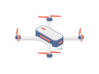 Icon of modern drone on white background