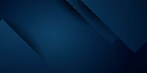 Dark blue abstract background with square element and 3D rendering