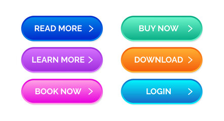 web button icon set collection