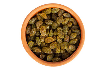  Dried yellow grapes. Healthy eating.