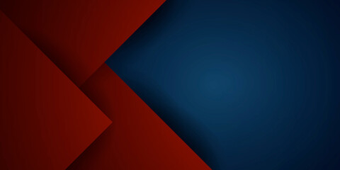 Blue and red modern abstract minimal geometric background. Modern concept for graphic and background cool and trendy shape gradient 