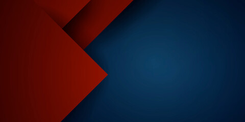 Abstract 3d dark blue background with a combination of luminous red overlap style graphic design element 