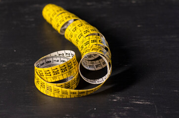 Centimeter tape-an attribute of a healthy lifestyle