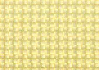 和紙に描かれた金銀の算木崩し模様、日本の伝統模様素材