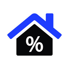 Percentage Home Icon,Discount sign