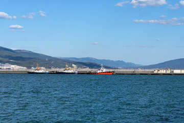 Fototapeta premium The Hero-City Of Novorossiysk. Tsemess Bay. Sujuk spit.