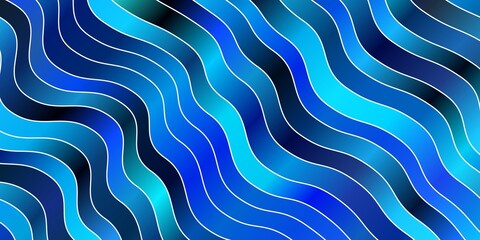 Light BLUE vector template with curves.