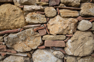 evocative image of texture of ancient wall