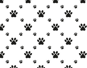 vintage background pattern pets, dog footprints