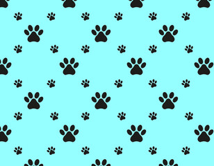 vintage background pattern pets, dog footprints