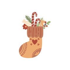 Christmas sock with gift