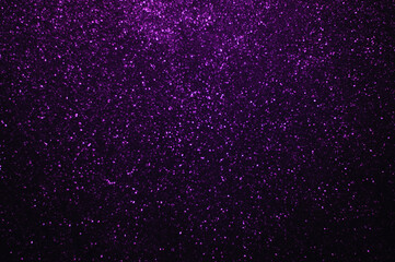 Purple Glittering Defocused Lights, Star - Space, Abstract Background stock photo, Bokeh