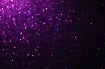 Purple Bokeh background,Defocused Gold Lights, Digital illustration stock photo, Abstract Backgrounds, Christmas Decoration