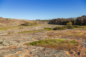The Humps, a well known rock formation southeast of Hyden, Western Australia