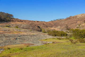 The Humps, a well known rock formation southeast of Hyden, Western Australia