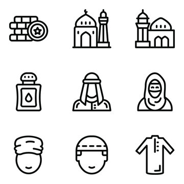 
Middle East Glyph Icons Pack
