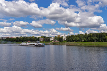 Tver. Tver region. Walk along the Volga. Views of the old Volga bridge