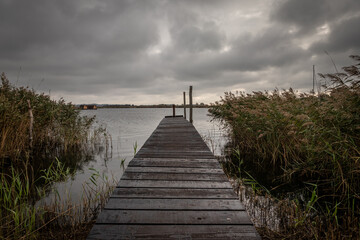 Pier on island Ruegen in  Germany