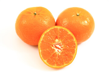 Orange on the white background.