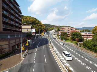 山科から京都市内への国道一号線