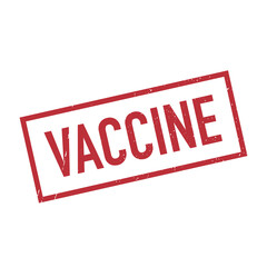 Stamp with word vaccine. Vector