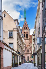 Fototapeta na wymiar Street in Strasbourg, France