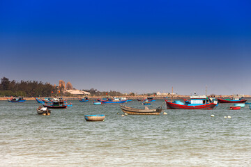 Fototapeta na wymiar Bay of Ninh Thuan, Ninh Thuan Province, Thap Cham, Vietnam, Asia