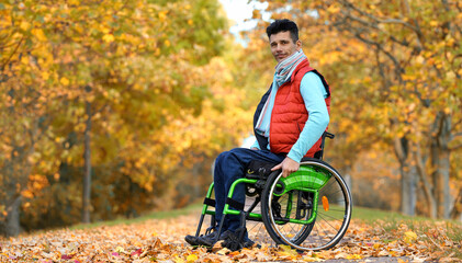 mit Handicap im Herbst