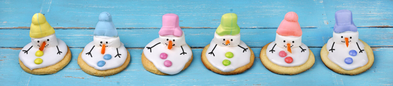 Weihnachtspl&auml;tzchen Schneem&auml;nner
