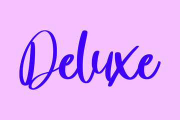 Deluxe Typography Purple Color Text On Light Pink Background 