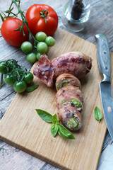 Calamari ripieni di cous cous e verdure